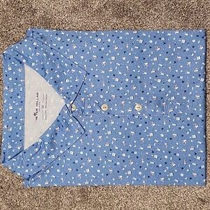 Peter Millar Seaside Drinks Print Men Polo Shirt -